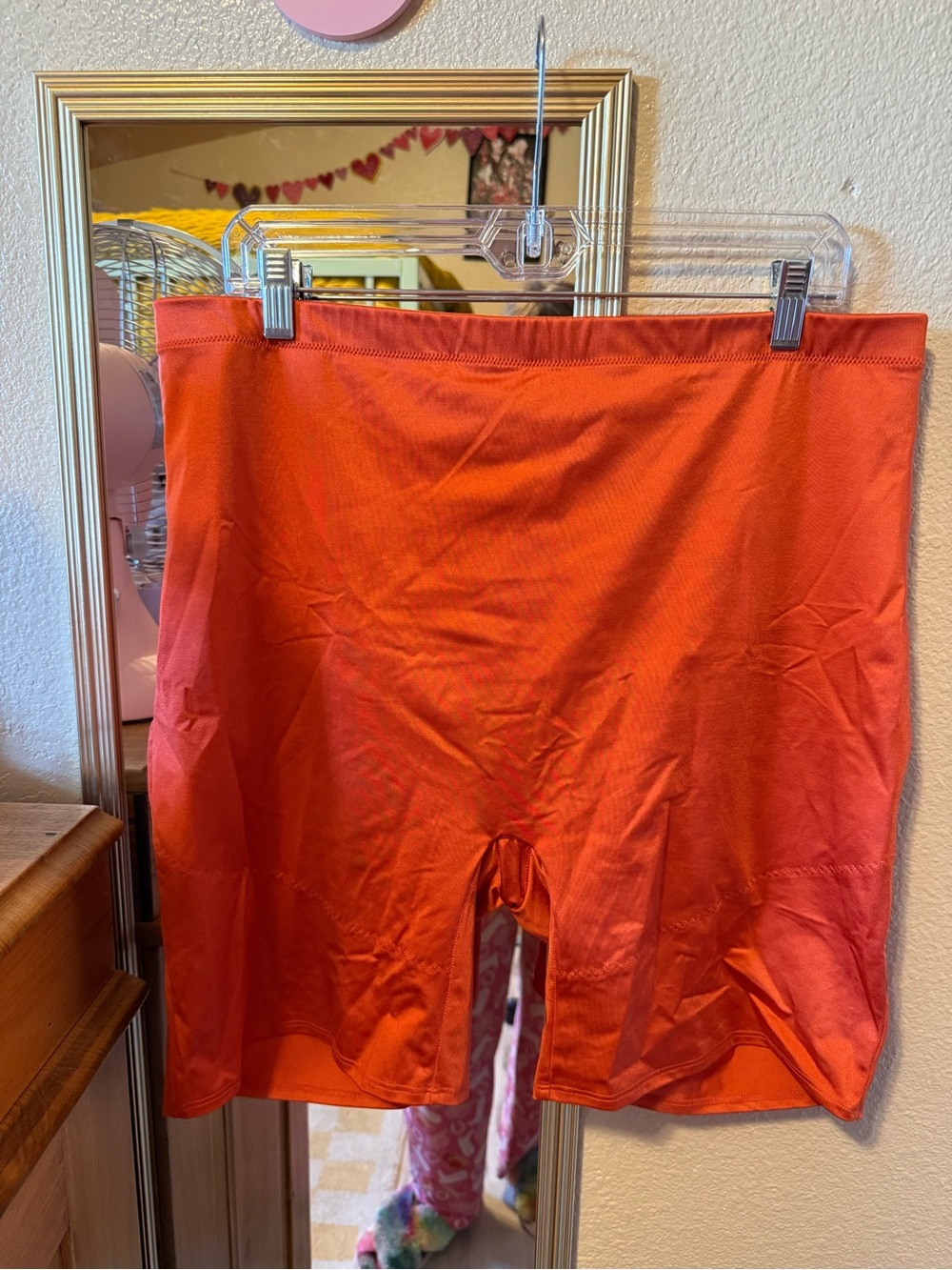 YITTY Orange High-Waist Shapewear Shorts
